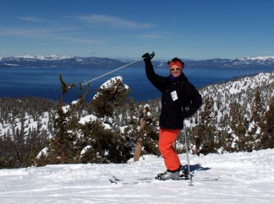 Helga im Skigebiet Heavenly am Lake Tahoe